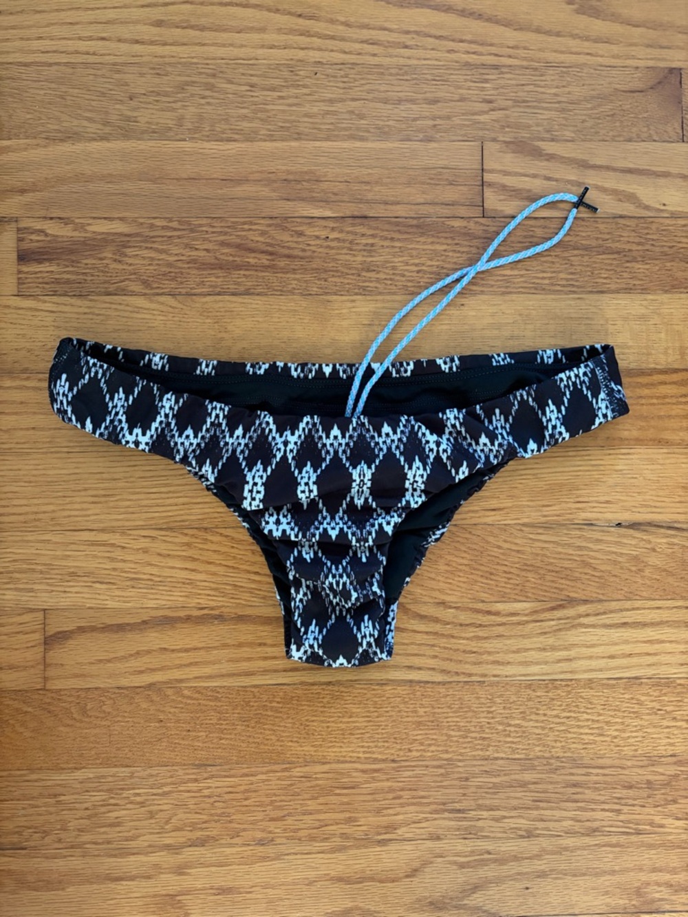 Jolyn Black & White Patterned Weston Bikini Bottom - Women's Swim